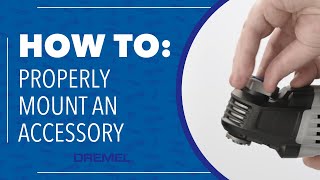 How to Mount an accessory onto a Dremel Oscillating Tool [upl. by Lertnek]