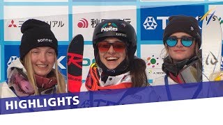 Olympic Champion Perrine Laffont earns victory in Tazawako Moguls  Highlights [upl. by Neliak]