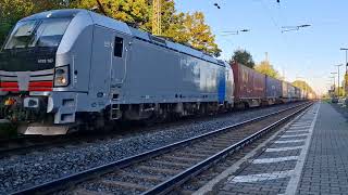 Gemengde trein containersopleggersZevenaarBetuweroute richting Oberhausen Station ReesEmpel [upl. by Savanna949]