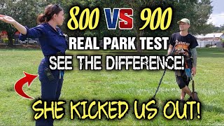 Minelab Equinox 900 vs 800 SEE THE DIFFERENCE Real Park Test and live digs [upl. by Disario446]