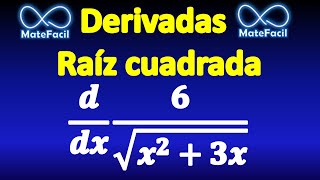 Derivada de una raíz cuadrada en denominador [upl. by Ashbaugh]