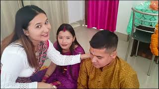 Bhai tika Vlog 2023❤️ Nepali 2080  Special moments 🥰  Diwali festival 🎇😱 [upl. by Anemix354]