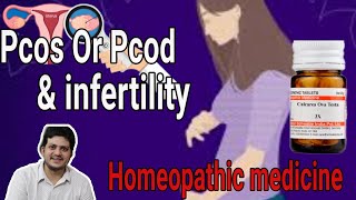 Homeopathic medicine for female infertility due to PCOS Or PCOD [upl. by Anneyehc]