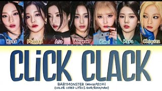 Preview BABYMONSTER Click Clack lyrics [upl. by Odrarebe]