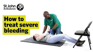 How to Treat Severe Bleeding  First Aid Training  St John Ambulance [upl. by Huan286]