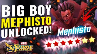 AVOID THESE DARK DIMENSION MISTAKES Best Teams to Unlock Big Boy Mephisto  Marvel Strike Force [upl. by Anitselec]