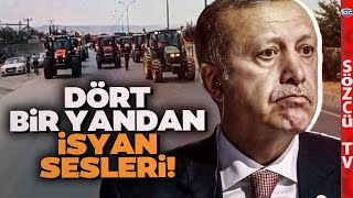 Çiftçiler Ayaklandı Erdoğanın Kalesine Yürüdü AKPyi Titreten İsyanda Yol Kapattılar [upl. by Reich]