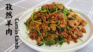 5分钟下饭菜  孜然羊肉 Cumin Lamb 5 mins  Chinese Food Recipe [upl. by Josephine]