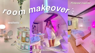 AESTHETIC ROOM MAKEOVER  TOUR aestheticpinterest inspired [upl. by Odlanier]