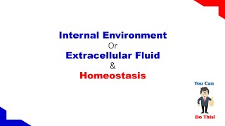 Internal Environment or Extracellular Fluid and Homeostasis [upl. by Kessia238]