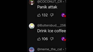 Drink Iced Coffee panic attack 😱🥶😨😓😰 [upl. by Ahsimet]