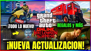 NUEVA ACTUALIZACION en GTA5 Online REGALOS TRIPLE DINERO NEGOCIO BONUS y MÁS HALLOWEEN GTA [upl. by Norby304]