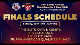 2024 USA Karate Nationals Finals Tatami 1 [upl. by Flossy]