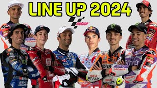 Rider Motogp 2024  Line up Motogp 2024  Pembalap Motogp 2024  Motogp Hari ini [upl. by Sadowski]