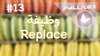 سلسلة تعلم وشرح مكتبة sqlite3 python  تطبيق عملي  خاصية replace [upl. by Eveivaneg]