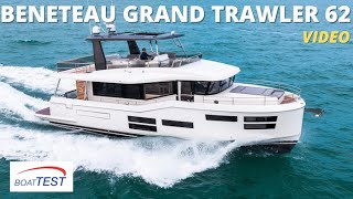 Beneteau Grand Trawler 62 2022  Video by BoatTESTcom [upl. by Aihtibat]