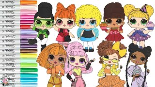 LOL Surprise Makeover Coloring Book Compilation Powerpuff Girls Rainbow High Disney Princess Encanto [upl. by Yelik]