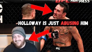 MMA GURU Reacts to Max Holloway VIOLATING Calvin Kattar for 5 ROUNDS [upl. by Tnarb]