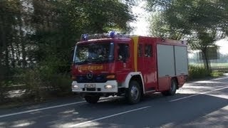 TLF 1625 Feuerwehr Messel in Darmstadt bei einer Waldbrandübung [upl. by Annahc]