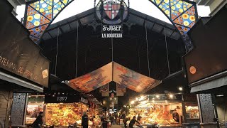 mercat de boqueria Spain  barcelona  placa de Cataluña 🌸🇪🇸🇪🇸 [upl. by Nosahc925]