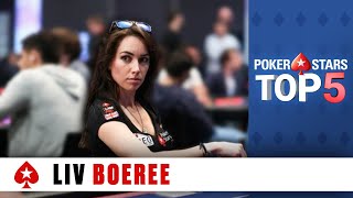 Liv Boeree Top Moments ♠️ Poker Top 5 ♠️ PokerStars Global [upl. by Ynnavoj682]