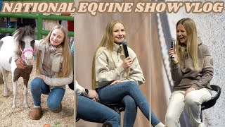 NATIONAL EQUINE SHOW VLOG HORSEY SHOPPING AND LIVE INTERVIEW [upl. by Forcier]