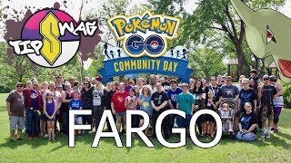 Shiny Larvitar Pokémon Go Community Day in Fargo North Dakota [upl. by Jacquet917]