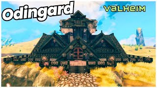 Epic Valheim Ashlands Great Hall Build  Odingard A Concept Design 🏠🔥 [upl. by Dygall117]