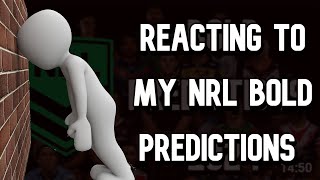 Reacting to my NRL 2024 Bold Predictions [upl. by Oijres167]