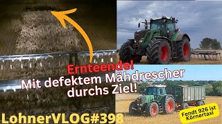 LohnerVLOG398 Ernteende mit defektem Mähdrescher I Saphir Schwerstriegel Fendt 926 TMS I FJDynamics [upl. by Rochell971]