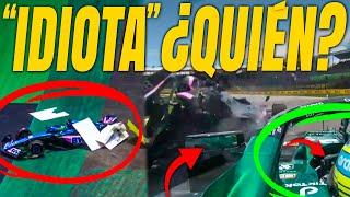 Alonso vs Ocon ¡ESTALLA la POLÉMICA en BRASIL ¿Quién tuvo la CULPA en el ACCIDENTE en la Sprint [upl. by Yrevi]