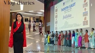 Northeast fest at Sharda University ⋆｡ﾟ☁︎｡⋆｡ ﾟ☾ ﾟ｡⋆ [upl. by Euqinot]