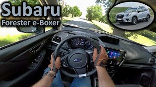 2023 Subaru Forester eBoxer  POV test drive [upl. by Dlaner]