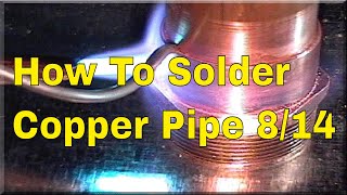 How To Solder Copper Pipe 814 How To Plumbing [upl. by Aniuqal]