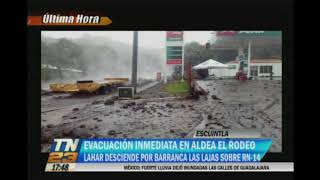 Ordenan evacuación inmediata de la Aldea El Rodeo [upl. by Patience]