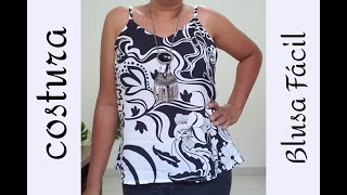 BLUSA DE ALCINHA FÁCIL DE FAZER [upl. by Koerner]