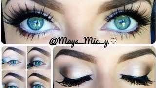 Neutral eye and red lip makeup tutorial [upl. by Annaet985]