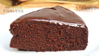 Chocolate cake  Moist chocolate cake recipes  Steamed  Eggless  No Oven [upl. by Iderf]