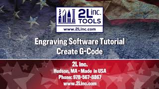 Engraving Software Tutorial  Create GCode  Step 4 [upl. by Stephi]