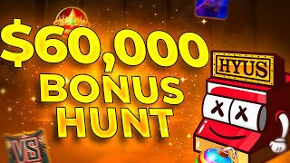 MASSIVE 60000 Bonus Hunt Opening INSANE BALANCE 48 BONUSES [upl. by Mufinella587]