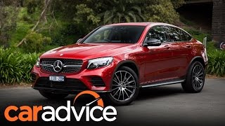 2017 MercedesBenz GLC Coupe Review  CarAdvice Drive [upl. by Adnak855]