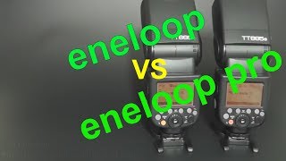 Panasonic Eneloop vs Eneloop Pro in Godox Thinklite TT685N Flashpoint Zoom R2 TTL Flash Recycle Time [upl. by Teodoor916]