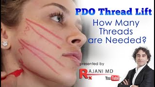 PDO ThreadLift How many Threads do I NeedPDO and PLLA Facial Thread Lift [upl. by Izogn]