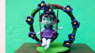 FAÇA A BONECA PERFEITA EM AMIGURUMI  boneca no balanço em crochê parte 0102 [upl. by Otrebcire]