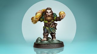 Paint your miniature box art like a PRO – Squidmar dwarf [upl. by Uzziel530]