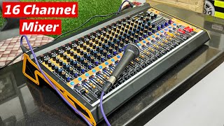 ये Live Sound का 16 Channel Mixer बढ़िया काम करेगा। [upl. by Claudy933]