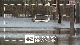 Passaic River crests sending more water into floodravaged Paterson NJ [upl. by Renato]