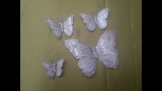 mariposas blancas  how to make white butterflies [upl. by Guildroy]