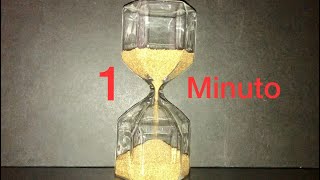 Reloj de arena cronómetro temporizador 1 minuto con alarma 1 minute sand timer with alarm [upl. by Asenad]