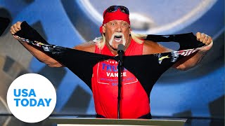 Full speech Hulk Hogan rips his shirt off at 2024 RNC  USA TODAY [upl. by Leinod140]